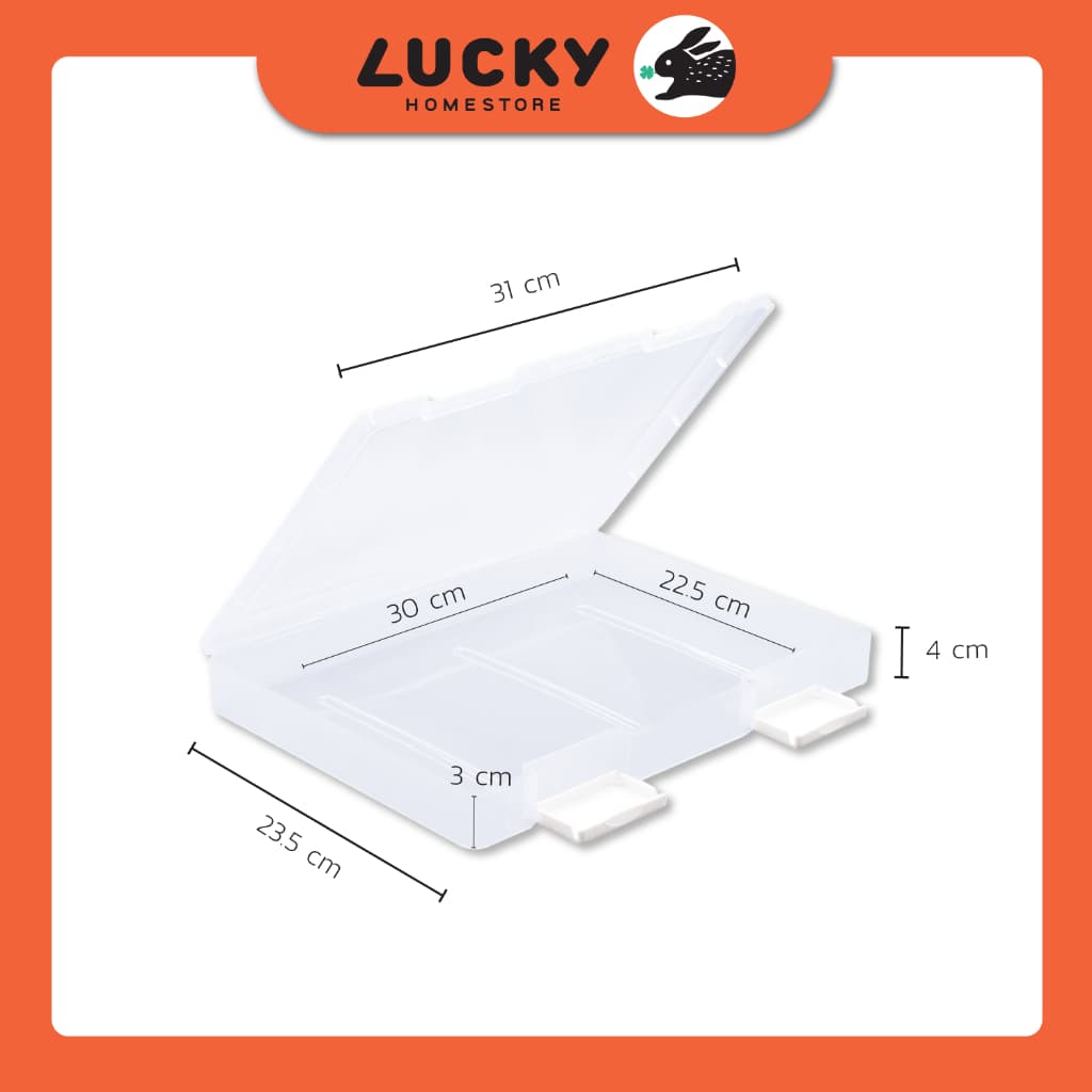 LUCKY HOME กล่องใส่เอกสารขนาดA4 23.5 x 31 x 4 cm FB-002 รูปที่ 4