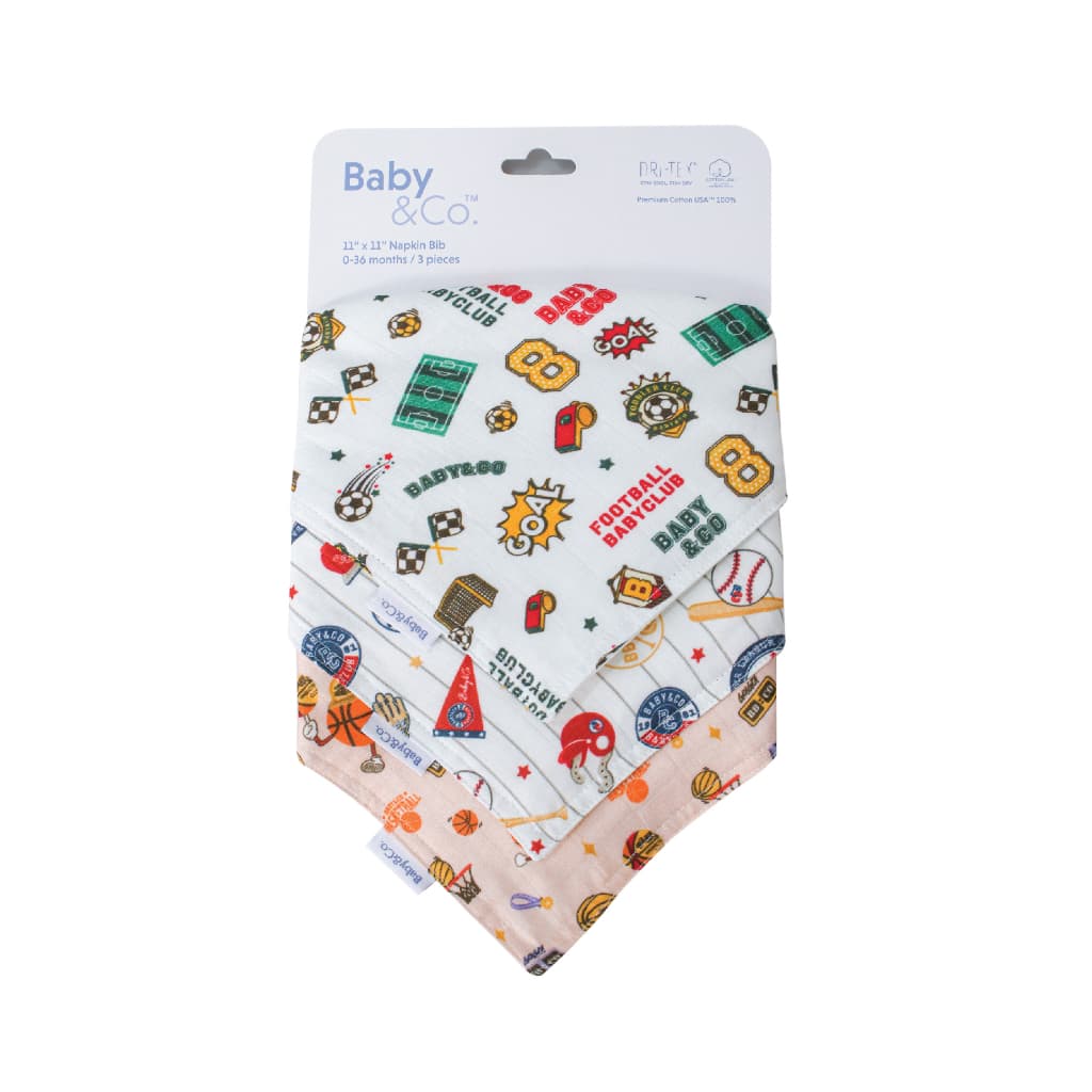 Baby and Co. New Collection ผ้ากันเปื้อนอเนกประสงค์ แพ็ค 3 ชิ้น รูปที่ 4