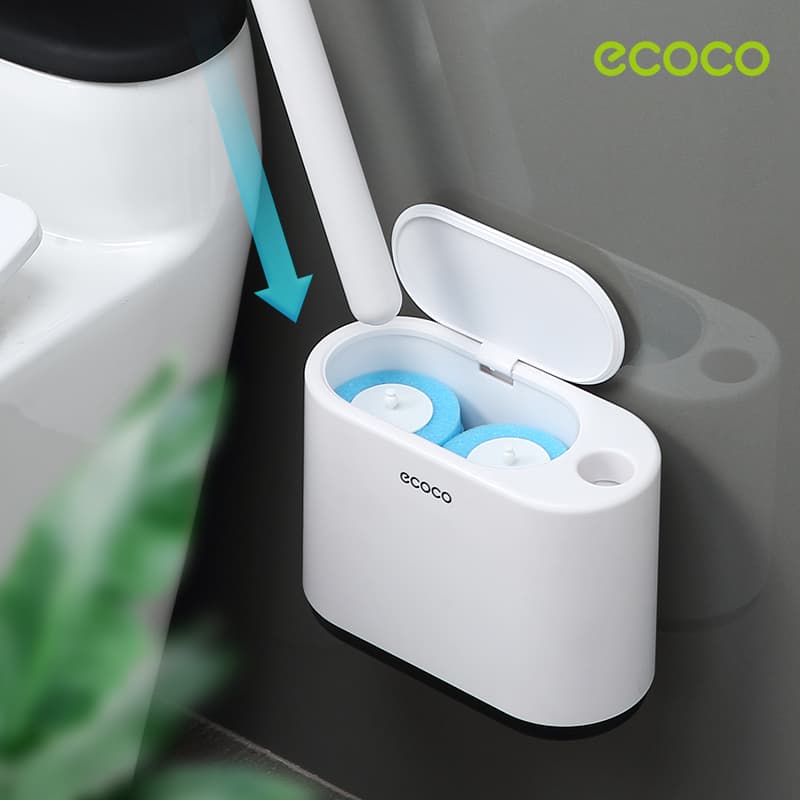 ECOCO แปรงขัดห้องน้ำ แบบใช้แล้วทิ้ง เปลี่ยนหัวได้ มีน้ำยาในตัว 1 ชิ้น รูปที่ 2