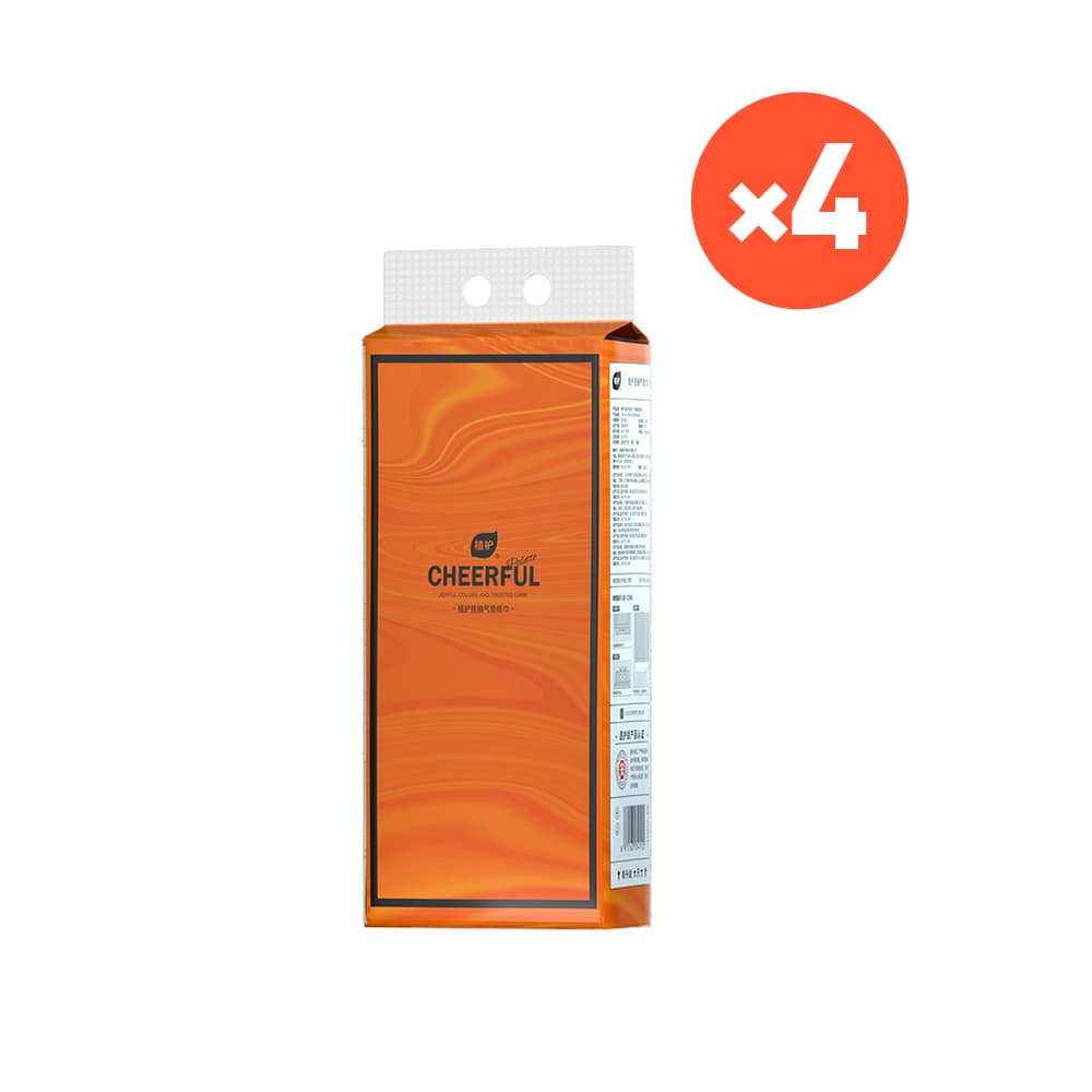 Botare CHEERFUL GB/T 20808 ทิชชู่แบบดึงแขวนได้ ดีลักซ์ คอมฟอร์ท กระดาษทิชชู่ หนา 4 ชั้น 1280 แผ่น รูปที่ 6