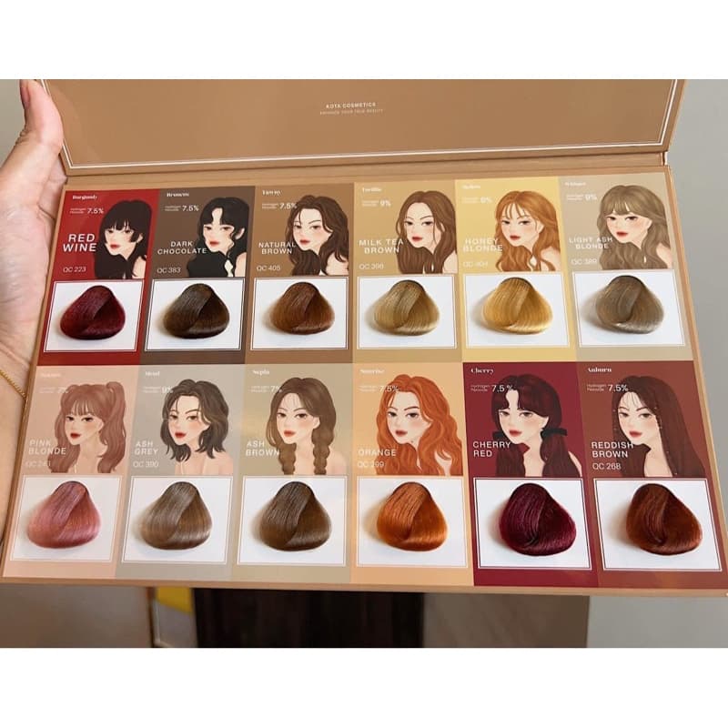 ยาย้อมผมkota cosmetic ยาย้อมผมออแกนิกมีครบสี รูปที่ 1
