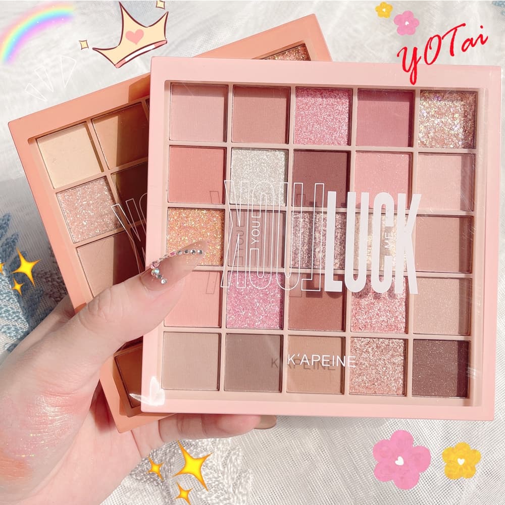 YOTAI อายแชโดว์ พาเลทอายแชโดว์ 25สี Eyeshadow เนื้อใยไหม เนื้อแมท ประกายชิมเมอร์ กลิตเตอร์ สีสวย กันน้ํา ติดทนนาน รูปที่ 1