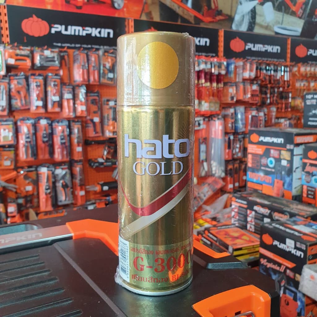 HATO GOLD SPRAY สีสเปรย์ ฮาโต้ ทองคำ แวววาว ดุจทองคำแท้ รูปที่ 3