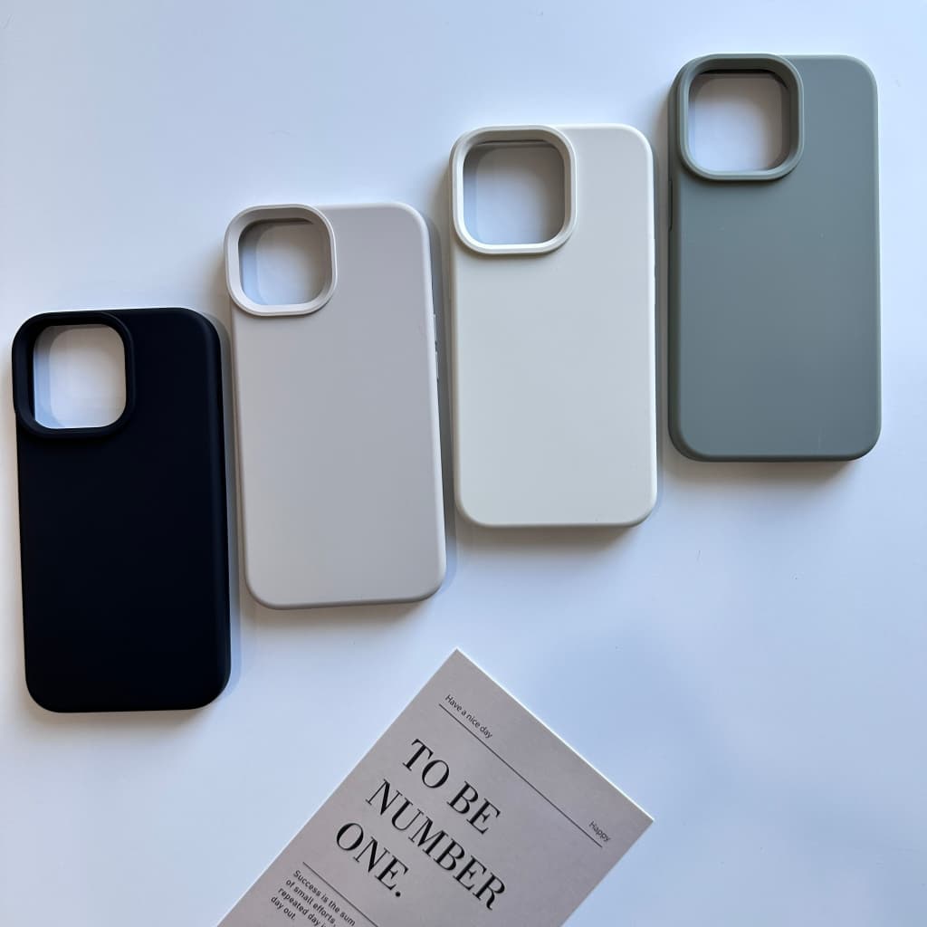 เคส สำหรับ ไอโฟน ซิลิโคน สินค้า จากไทย สำหรับ Iphone 14 13 12 11 Pro max เคสสีพื้น พรีเมี่ยม TPU-R1830 รูปที่ 3