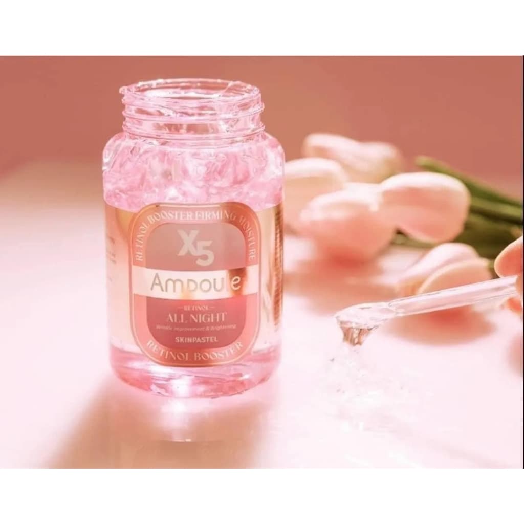 สลิปปิ้งมาร์ค Skinpastel x5 Retinol Booster Ampoule All Night บำรุงผิวเร่งด่วนให้หน้าฉ่ำวาว รูปที่ 6