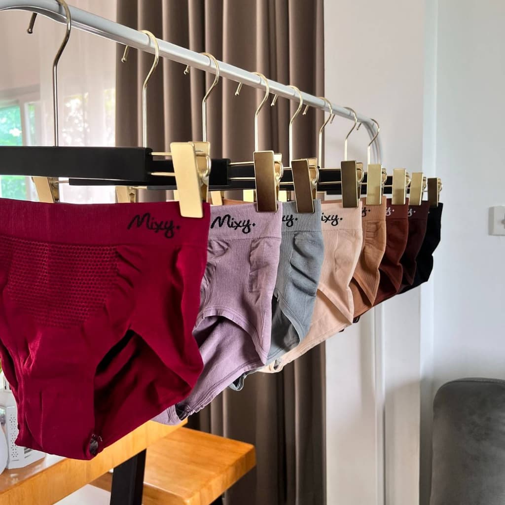 Mixy Aliz ชุด Set 5 ตัว กางเกงในสาวอวบผ้าทอ รอบเอว 28-54" สะโพก 30-60" รอบขา 24-30" รูปที่ 2