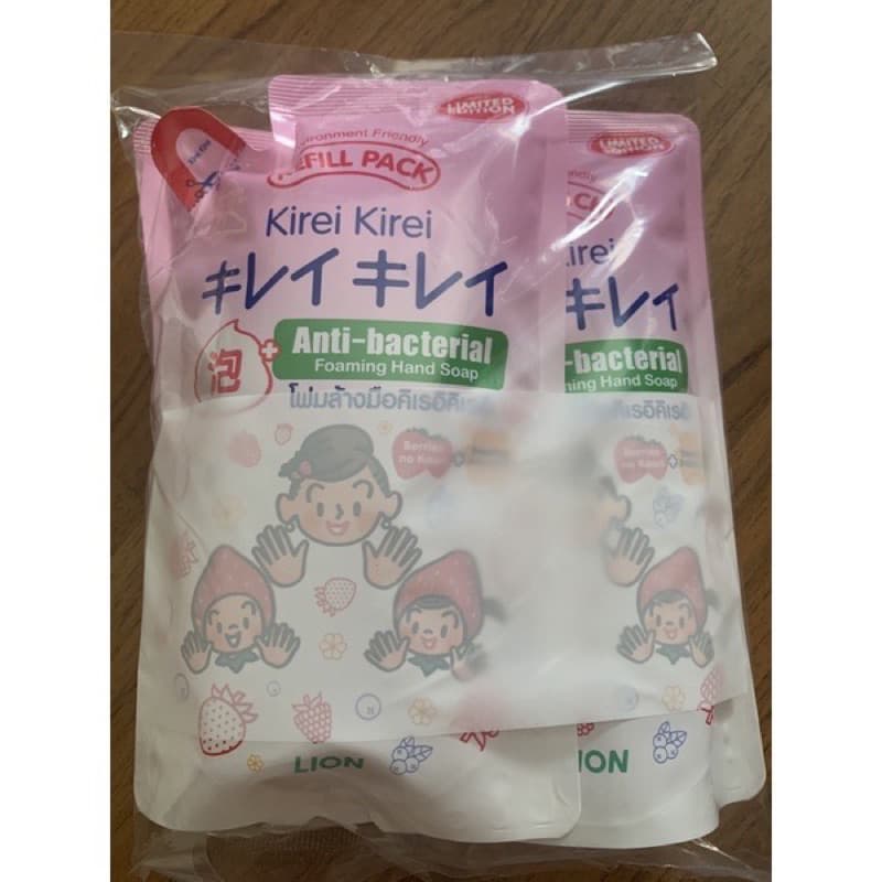 Kirei Kirei โฟมล้างมือ คิเรอิ คิเรอิ กลิ่น ออริจินัล,พีช,ลาเวนเดอร์,องุ่น,Berrie ชนิดถุงเติม 200 ml 3 ถุง รูปที่ 3