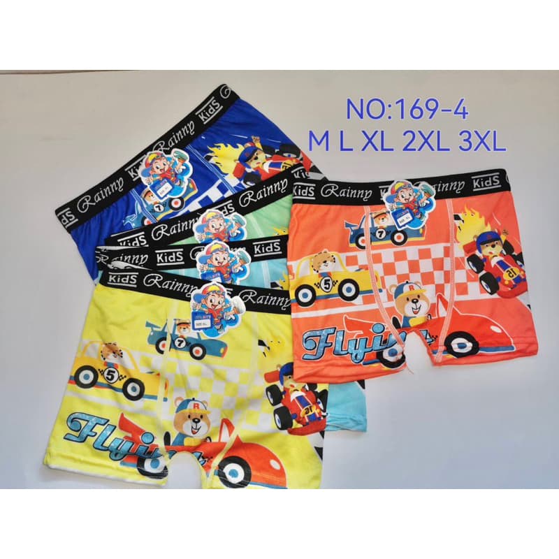 กางเกงในเด็กผู้ชาย มีขอบดำ ยกแพ็ค 10 ตัว แบบมีขา คละสี ลายเท่ เนื้อผ้าดี **อ่านรายละเอียดก่อนสั่งซื้อ** รูปที่ 7