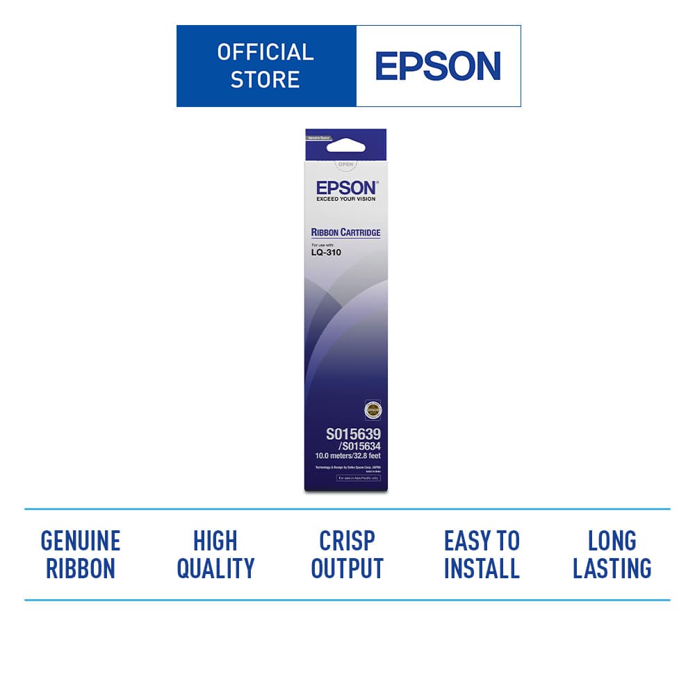 Epson SO15639 Ribbon Cartridge ตลับผ้าหมึกดอท รูปที่ 1