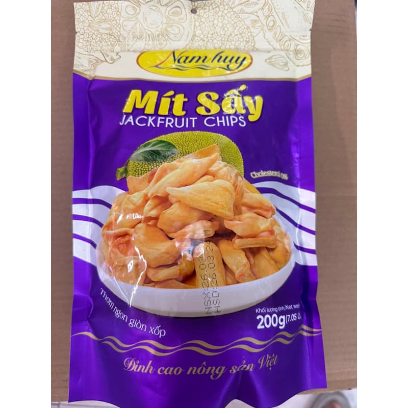 ขนุนอบแห้ง ขนุนเวียดนาม200กรัม​Mit Say Jackfruit Chips ผลไม้อบแห้งเวียดนาม รูปที่ 1