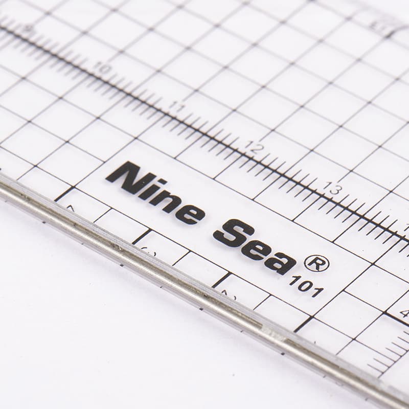 ไม้บรรทัด เสริมขอบเหล็ก Patchwork ในไทย ขนาด. 30cm x5cm มีราคาส่งด้วยน๊า Nine Sea รูปที่ 9
