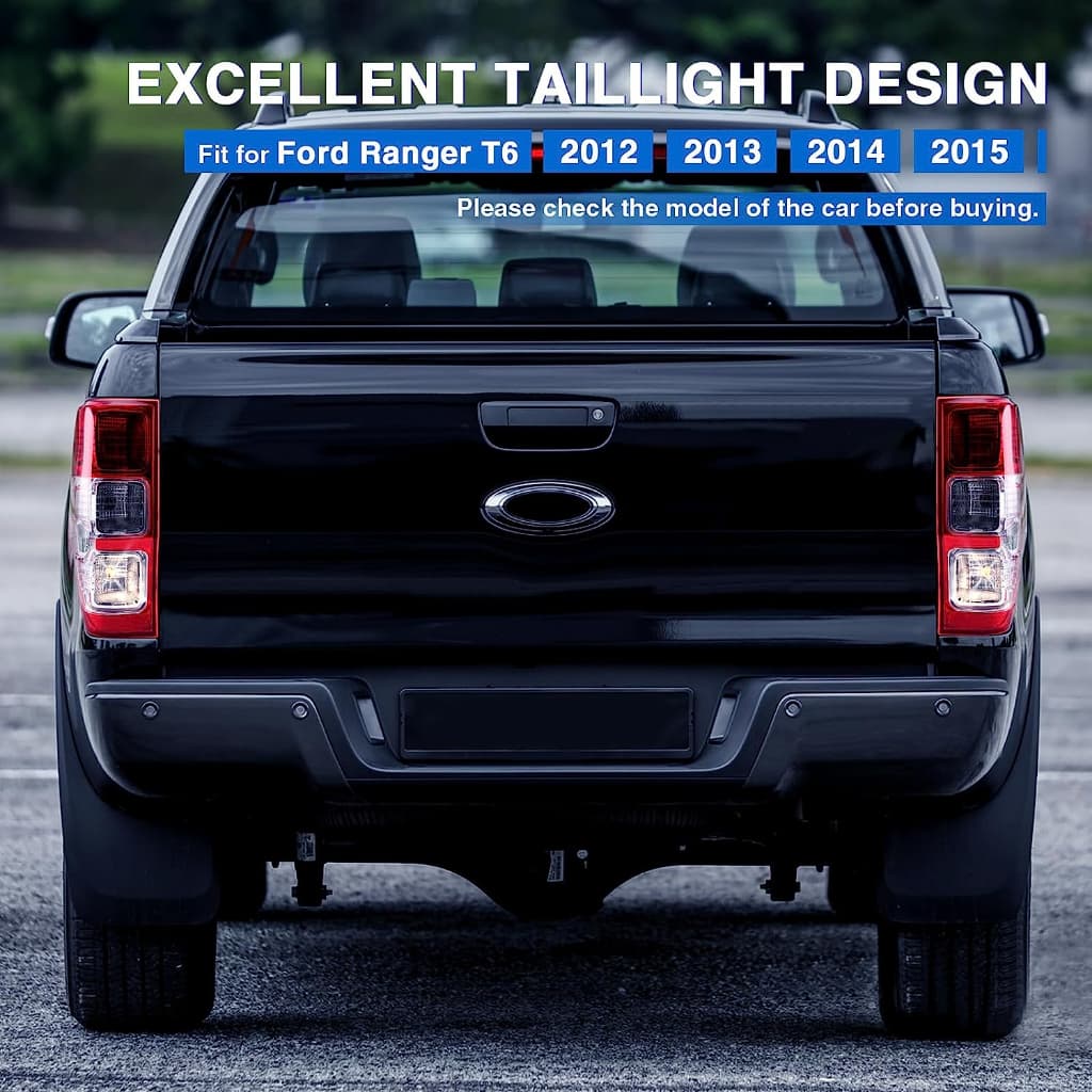 ไฟท้าย for Ford Ranger 2012-2018 ฟอร์ด เรนเจอร์ ปี ไฟท้าย พร้อมขั้ว และหลอดไฟ Tail light Tail lamp Ford รูปที่ 6