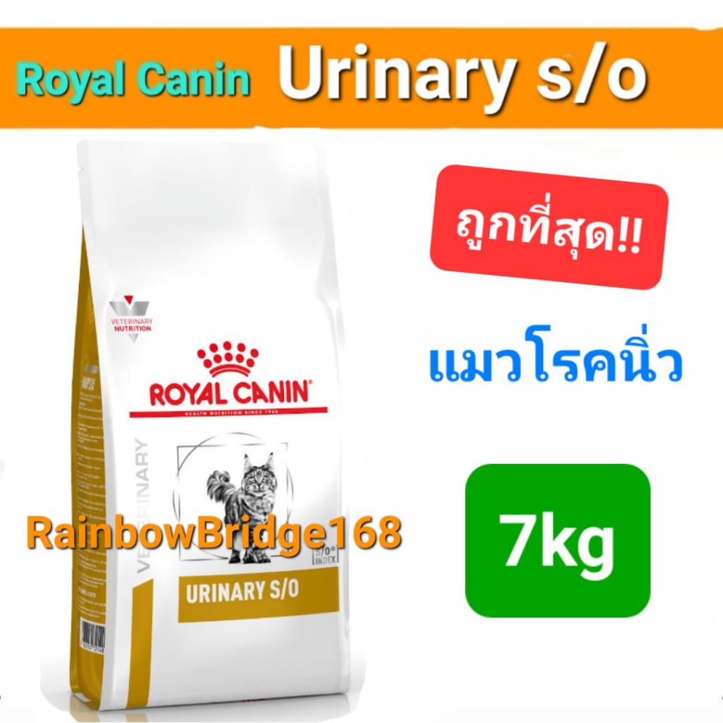 Royal Canin Urinary s/o 7kg โรยัลคานิน อาหารแมวโรคนิ่ว นิ่วแมว ถุงขนาด 7 กิโลกรัม รูปที่ 1