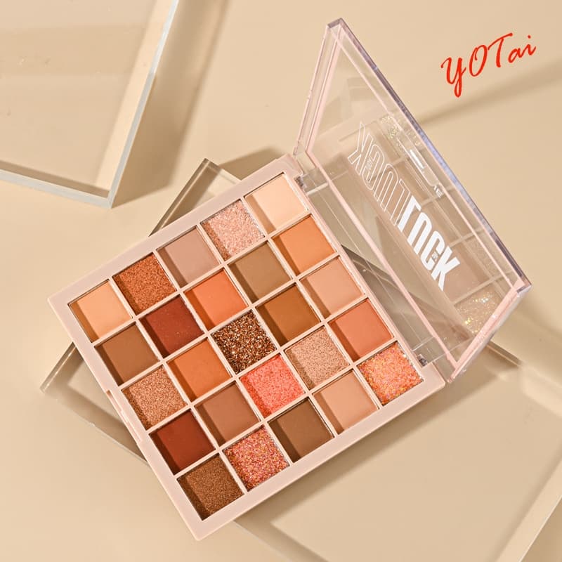 YOTAI อายแชโดว์ พาเลทอายแชโดว์ 25สี Eyeshadow เนื้อใยไหม เนื้อแมท ประกายชิมเมอร์ กลิตเตอร์ สีสวย กันน้ํา ติดทนนาน รูปที่ 5