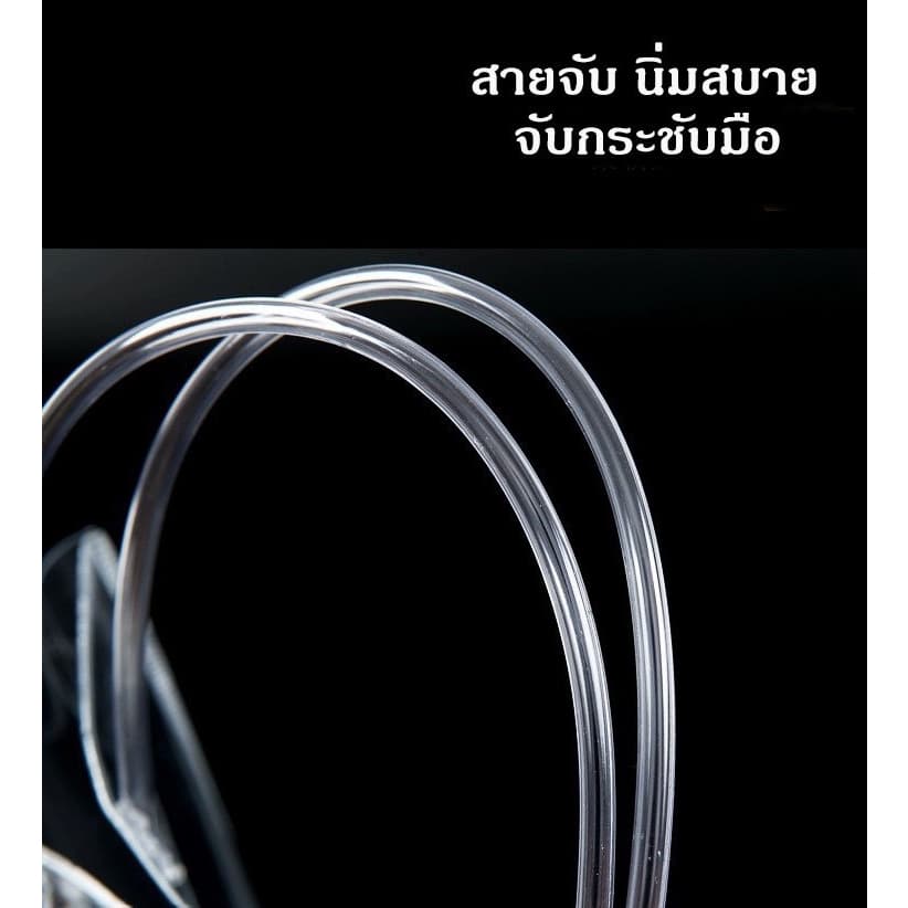 ถุงหิ้วพลาสติกPVC กระเป๋าใสพีวีซีใส ถุงหิ้วใสพีวีซี ถุงพลาสติกใส ถุงใส่ของขวัญ เหนียว แพ็ค 10 ใบ รูปที่ 7