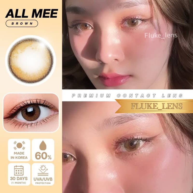 คอนแทคเลนส์ เลนส์ไฮโดรเจล Mini all me อมน้ำ60% ใสสบายตาสุด กรองแสง we wink สินค้าของแท้ ผลิตที่เกาหลี allme รูปที่ 5