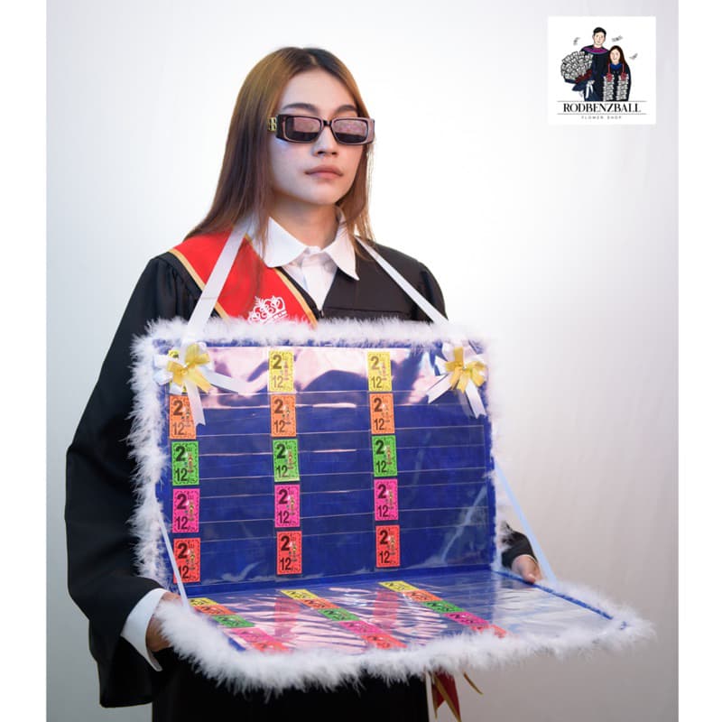 แผงลอตเตอรี่ใส่เงิน ใส่แบงก์ได้ 30 ใบ ของขวัญรับปริญญา รูปที่ 5