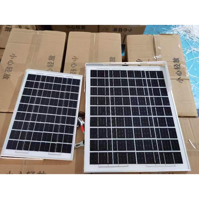 แผงโซลาร์เซลล์พร้อมสายยาว3เมตร mono solar cell 21V 10W/20W/30W/50W ชาร์จแบตมือถือได้แถมขาหนีบชาร์จแบต12Vได้ด้วย กันน้ำ รูปที่ 4