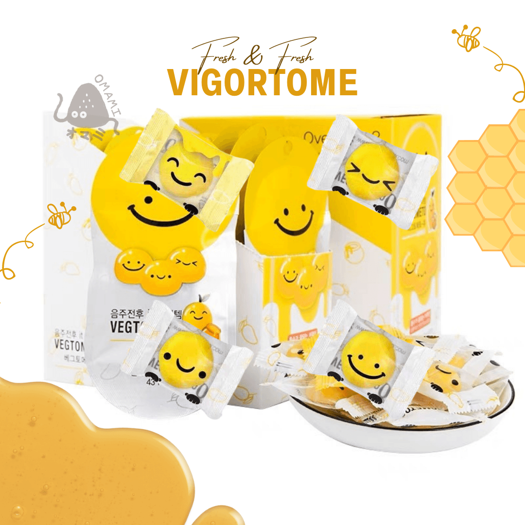 ยกกล่อง/10ซอง เยลลี่แก้เมาค้าง Vigortome VEG รสมะม่วงผสมน้ำผึ้ง เยลลี่แก้แฮงค์ สินค้านำเข้าจากเกาหลี รูปที่ 7