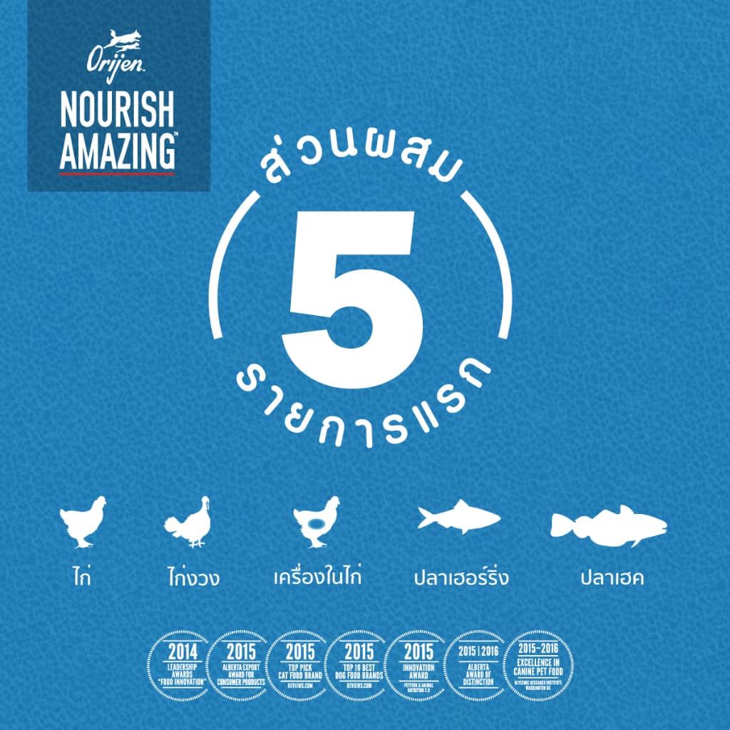 ORIJEN Original Dog 2 กิโลกรัม โอริเจน ออริจินัล สำหรับสุนัขทุกช่วงวัย ทุกสายพันธุ์ รูปที่ 4