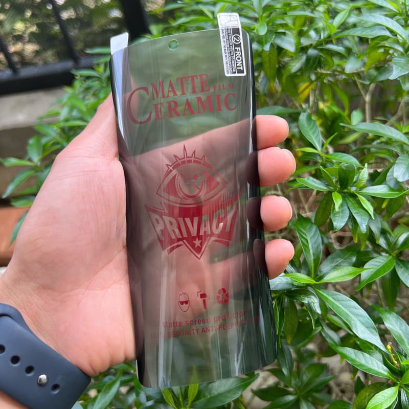 ฟิล์มเซรามิก for oppo แบบจอโค้ง เต็มจอ 9D+ ไม่ใช่ กระจก ฟิล์มใส ฟิล์มด้าน ฟิล์มกันมอง reno 8T 5G Reno 10 11 12 pro 5G รูปที่ 7