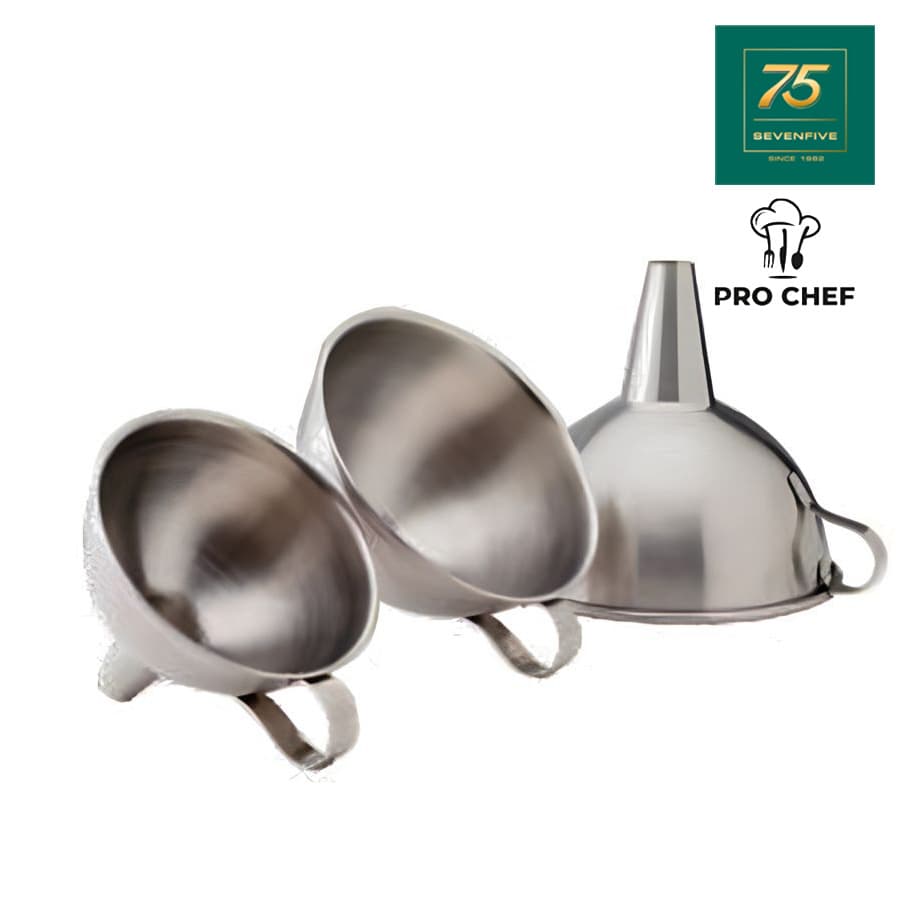 PRO CHEF กรวยกรอกน้ำ กรวยกรองอาหาร กรวยสแตนเลส PRC1-BK-FNLR รูปที่ 2