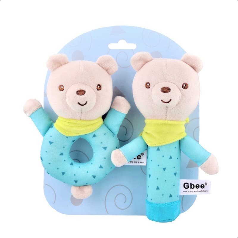 ตุ๊กตาหัดจับ​ ตุ๊กตามือบีบ ตุ๊กตาเขย่า มีเสียง​ ของเล่นเสริมพัฒนาการ กรุ๊งกริ๊ง​ กระตุ้นการหยิบจับ​ของทารก รูปที่ 2