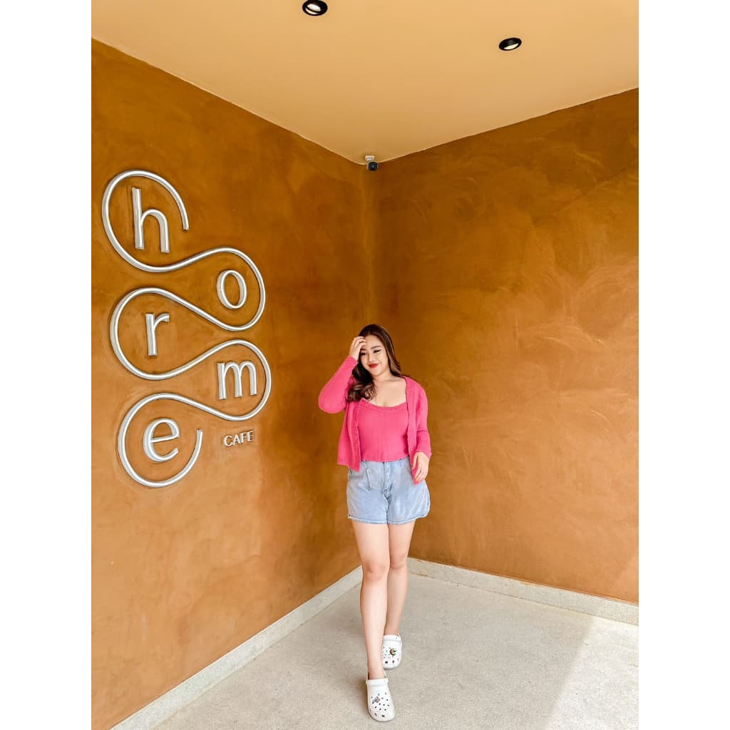 CiCi Plus+ Plus-Size ชุด Set เสื้อคลุม+สายเดี่ยวไหมพรม ผ้านุ่มใส่สบายยืดได้เยอะ สไตล์สาวโคเรีย รูปที่ 3