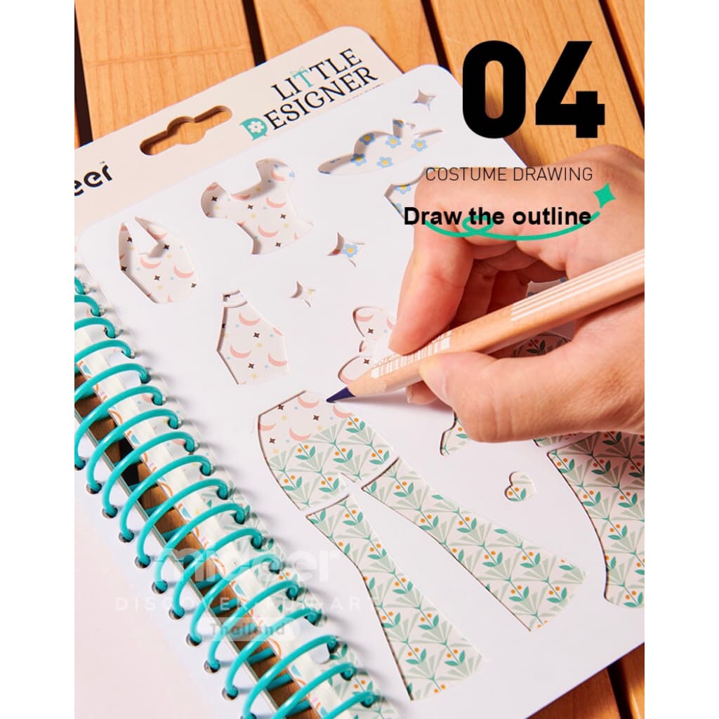 Mideer มิเดียร์ DIY Fashoin Manual ชุดออกแบบดีไซน์เนอร์ตัวน้อย MD2201-MD2203 รูปที่ 6