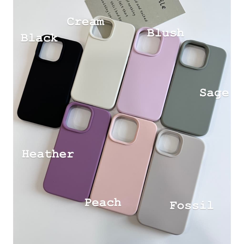เคส สำหรับ ไอโฟน ซิลิโคน สินค้า จากไทย สำหรับ Iphone 14 13 12 11 Pro max เคสสีพื้น พรีเมี่ยม TPU-R1830 รูปที่ 1