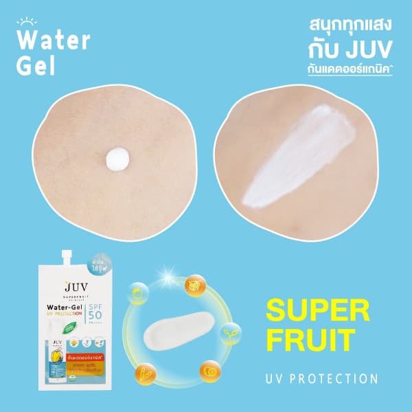 Juv Water Gel UV Protection SPF50 PA++++กันแดดพกพา 7 ml รูปที่ 7