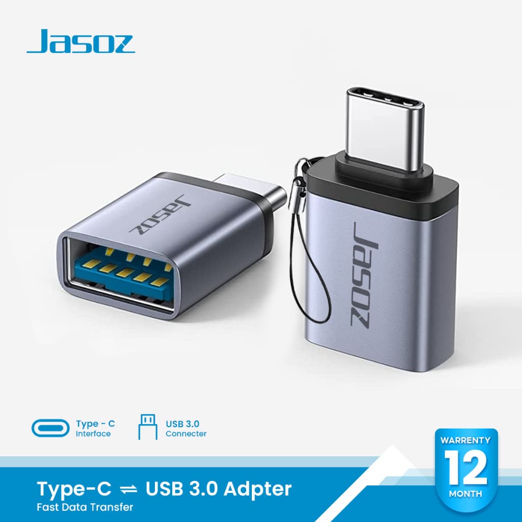 ส่งจาก กทมJasoz อะแดปเตอร์ Type-C to USB 3.0 Adapter Fast Data Transfer รูปที่ 1