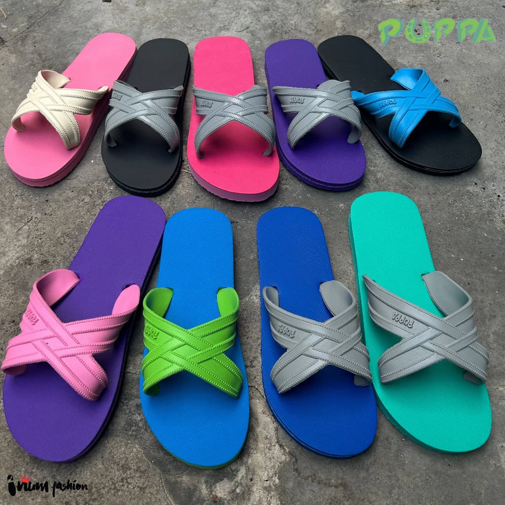 Puppa ปั๊ปป้า ปุ๊บป้า รองเท้าแตะ สีพิเศษ แท้ แตะฟองน้ำ สีทูโทนพิเศษ ครบสี 40 สี รูปที่ 1