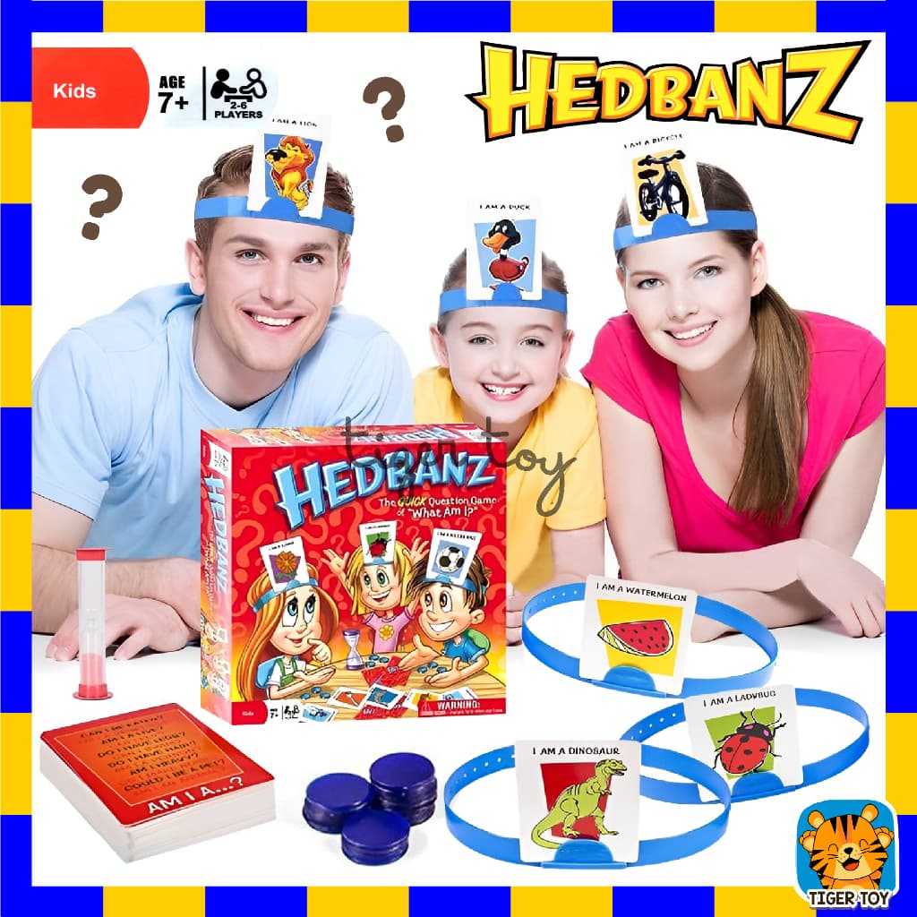 การ์ดเกม What Am I ? Hedbanz เกมส์ยอดนิยม เกมส์ทายใบ้คำบนหัว บอร์ดเกมส์ เกมส์ครอบครัว เกมส์งานปาร์ตี้ เกมส์ทายปริศนา รูปที่ 1
