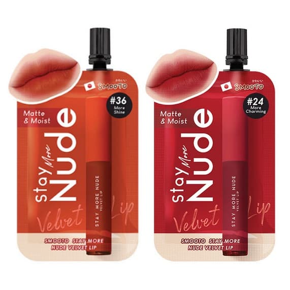 สมูทโตะ สเตย์ มอร์ นู้ด เวลเวท ลิป Smooto Stay More Nude Velvet Lip รูปที่ 1