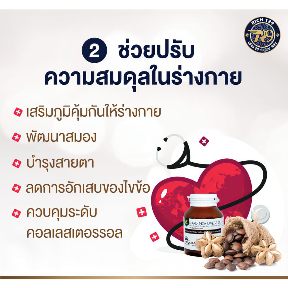 น้ำมันถั่วดาวอินคา สกัดเย็น NIKAO ขนาด 30 แคปซูล รูปที่ 8