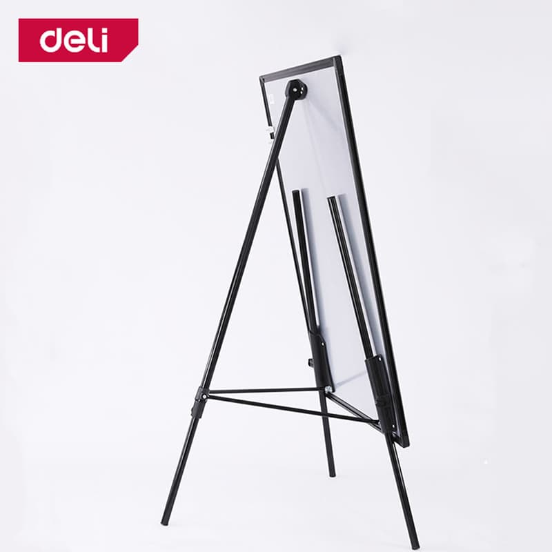 Deli กระดานฟลิปชาร์ท ขาตั้ง/ขาพับ เขียนได้ 2 ด้าน ติดแม่เหล็ก มีที่วางปากกา Whiteboard รูปที่ 2