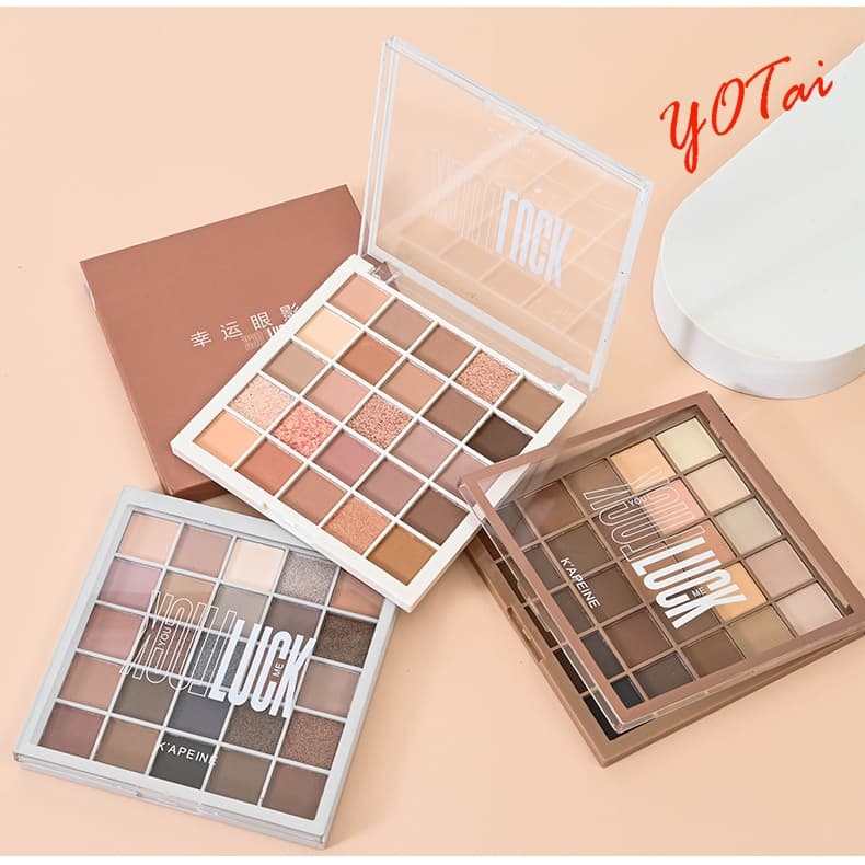 YOTAI อายแชโดว์ พาเลทอายแชโดว์ 25สี Eyeshadow เนื้อใยไหม เนื้อแมท ประกายชิมเมอร์ กลิตเตอร์ สีสวย กันน้ํา ติดทนนาน รูปที่ 4