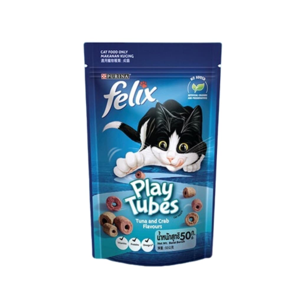 ขนมแมว Friskies Party Mix ฟริสกี้ส์ ปาร์ตี้ มิกซ์ และ Felix Play Tubes ขนาด 50 - 60 กรัม Cat Snacks หอม อร่อย รูปที่ 7