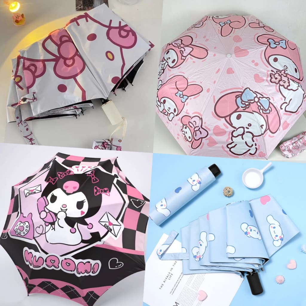 ร่มพับพกพา กันแดด กันUV ลายการ์ตูน Umbrella | Bluerubystore รูปที่ 1