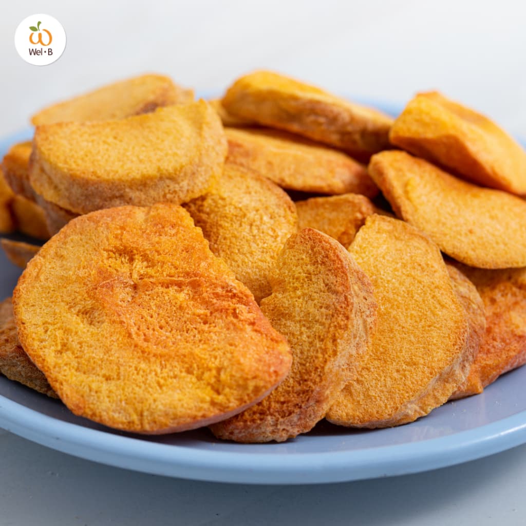 Wel-B Freeze-dried Apricot 14g. - ขนมเพื่อสุขภาพ ผลไม้กรอบ ฟรีซดราย รูปที่ 7