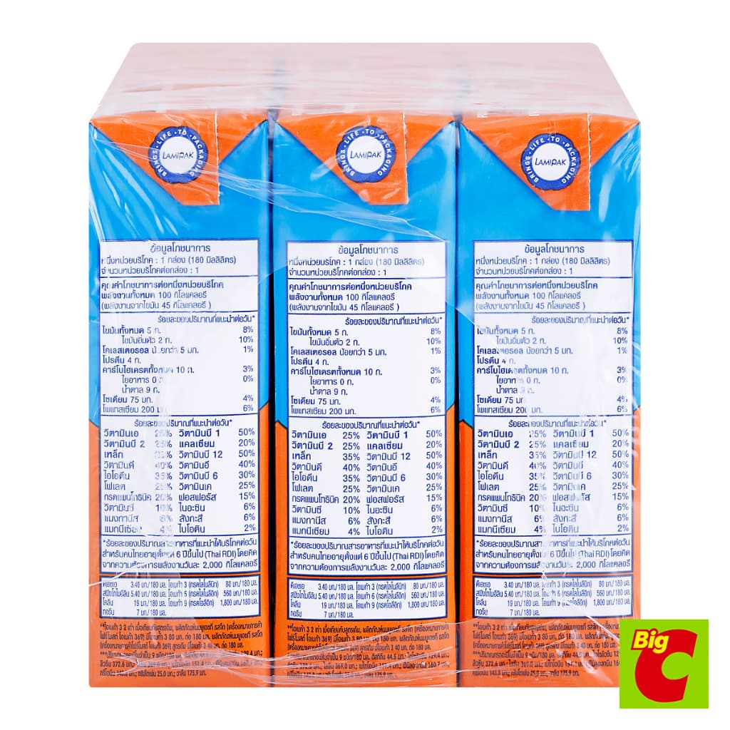 Foremost โฟร์โมสต์ โอเมก้า 369 นมยูเอชที รสจืด 180 มล. แพ็ค 12 รูปที่ 5