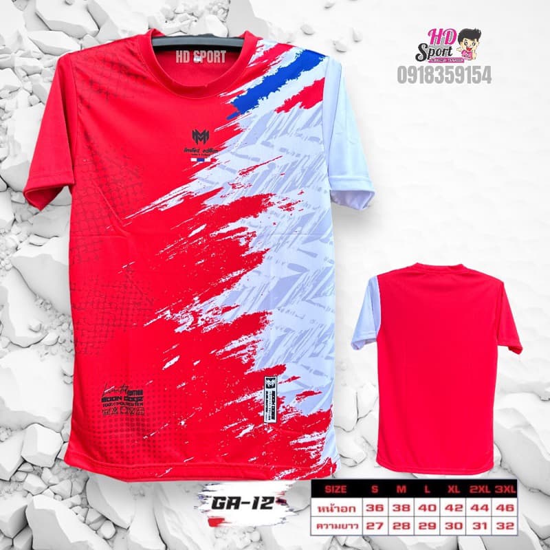 เสื้อกีฬา คอกลม GA-12 รูปที่ 2