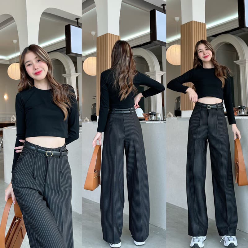 Classy Pants ลายทาง #ขายดี3ปีซ้อน!! รูปที่ 1