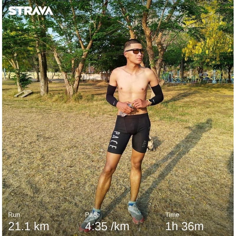 กางเกงรัดกล้ามเนื้อขาสั้นชาย North Runner รูปที่ 6
