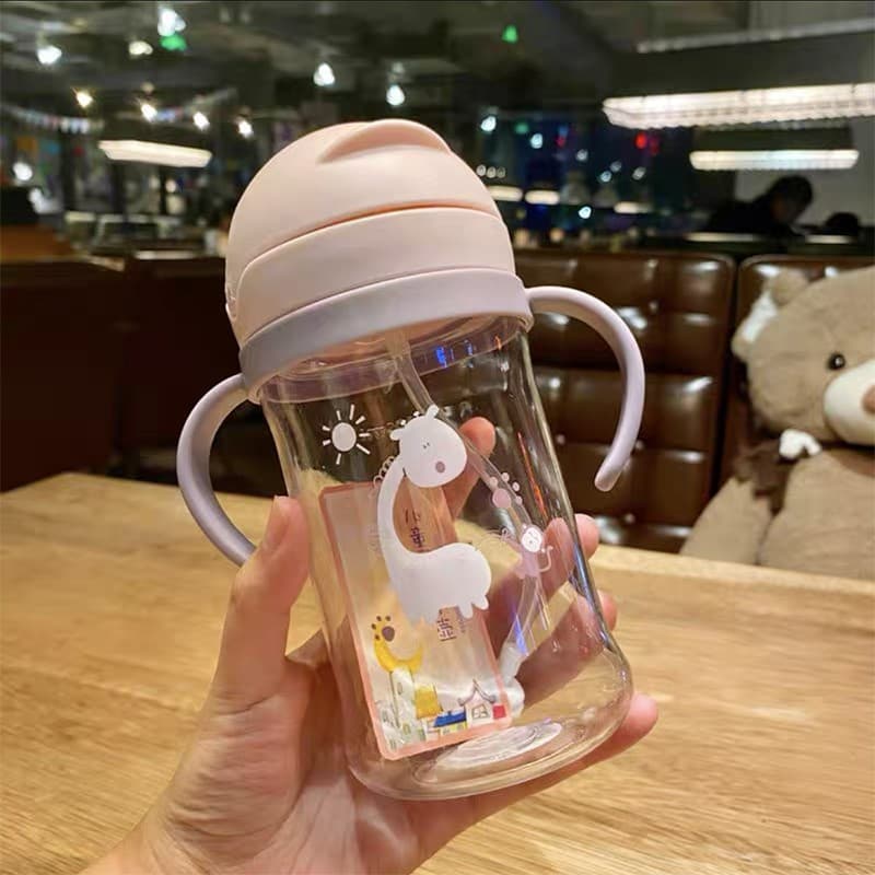 แก้วหัดดูด แก้วหัดดื่ม 250ml/ 350ml แก้วหัดดื่มกันสําลัก แก้วเด็ก ไม่ดูดไม่ไหล รูปที่ 7