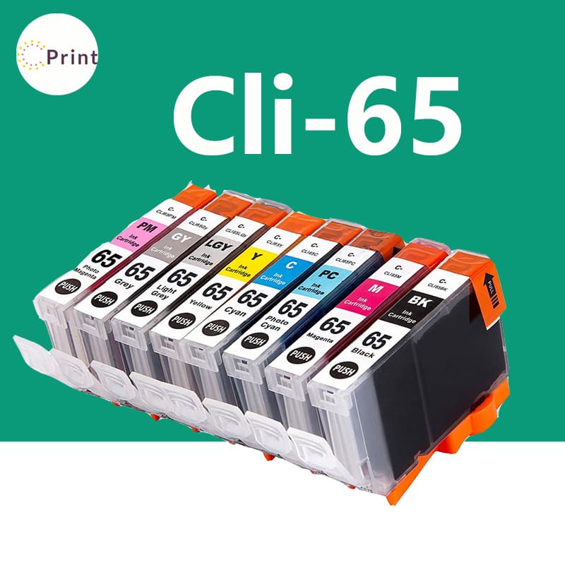 สำหรับ Canon Pixma PRO-200 PRO200 PRO200 เครื่องพิมพ์ Canon CLI65 CLI-65 CLI65 ตลับหมึก 8 สี รูปที่ 1