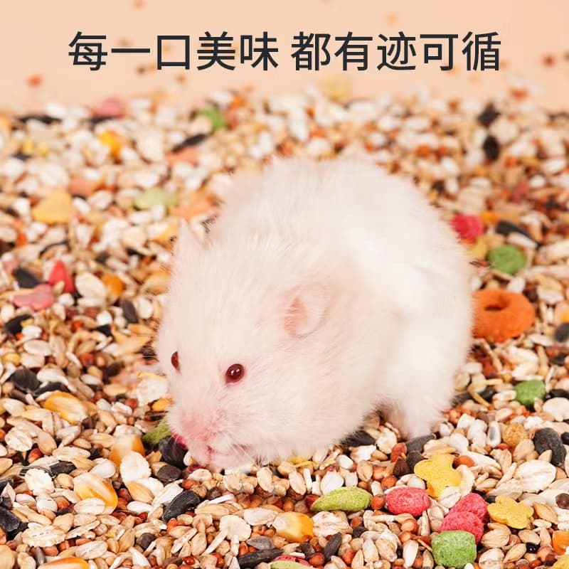 อาหารหนูแฮมเตอร์ Hamster Food สำหรับแฮมเตอร์ทุกสายพันธุ์,แกสบี้,กระรอก ขนาด 490~500 g. รูปที่ 6