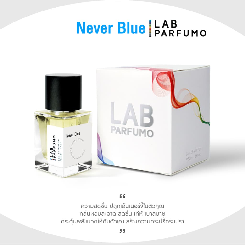 LAB PARFUMO Never Blue น้ำหอมผู้ชาย กลิ่นสดชื่น อะโรมาติก รูปที่ 9