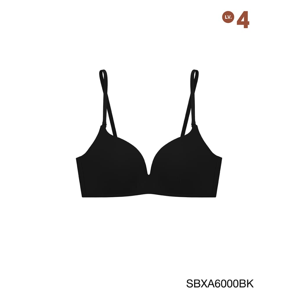 Sabina เสื้อชั้นใน Sabina Doomm Doomm Level 4 เสื้อชั้นในไร้โครง รหัส SBXA6000BK - สีดำ รูปที่ 2